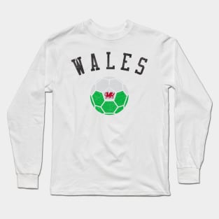 Wales Soccer Team Heritage Flag Long Sleeve T-Shirt